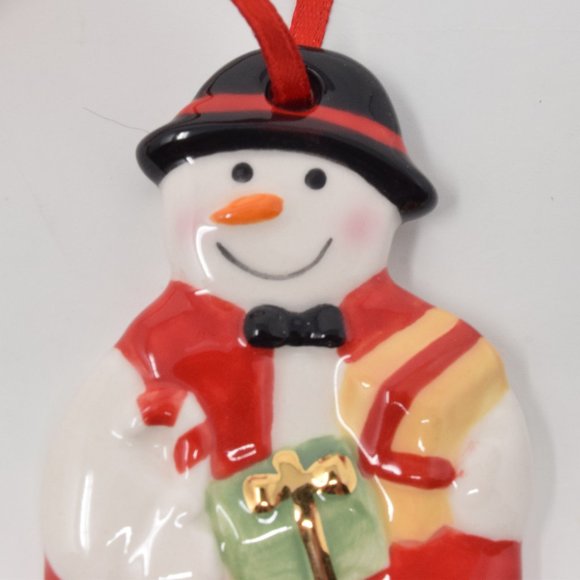 Spode Christmas Tree Mr Snowman Ornament Holiday Ceramic New in Box Traditional - Picture 4 of 7